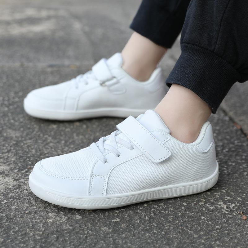 Autumn new men's and women's low-top wide-head shoes fly-woven Velcro casual fashion sneakers