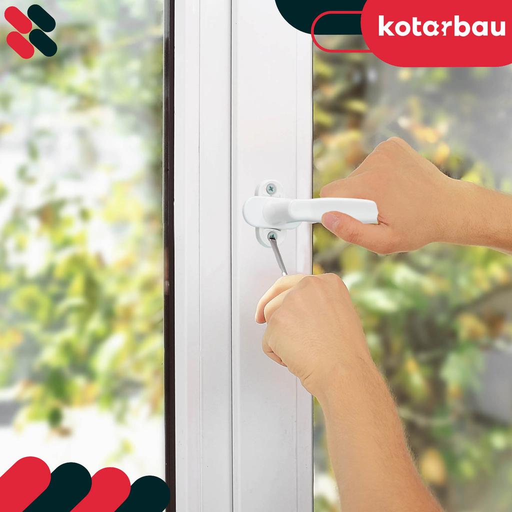 Kotarbau® Window Handle For Balcony Doors And Windows White Spindle 35 Mm Set Of 10