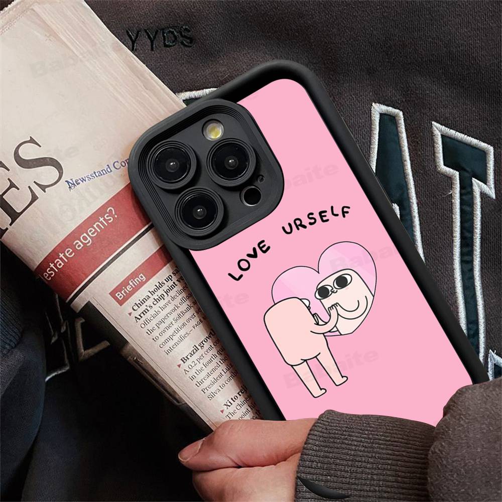 

Ketnipz Cartoon Silicone Soft Phone Case For IPhone 17 16 15 14 Plus 13 12 Mini 11 Black Cover iPhone 13 pro