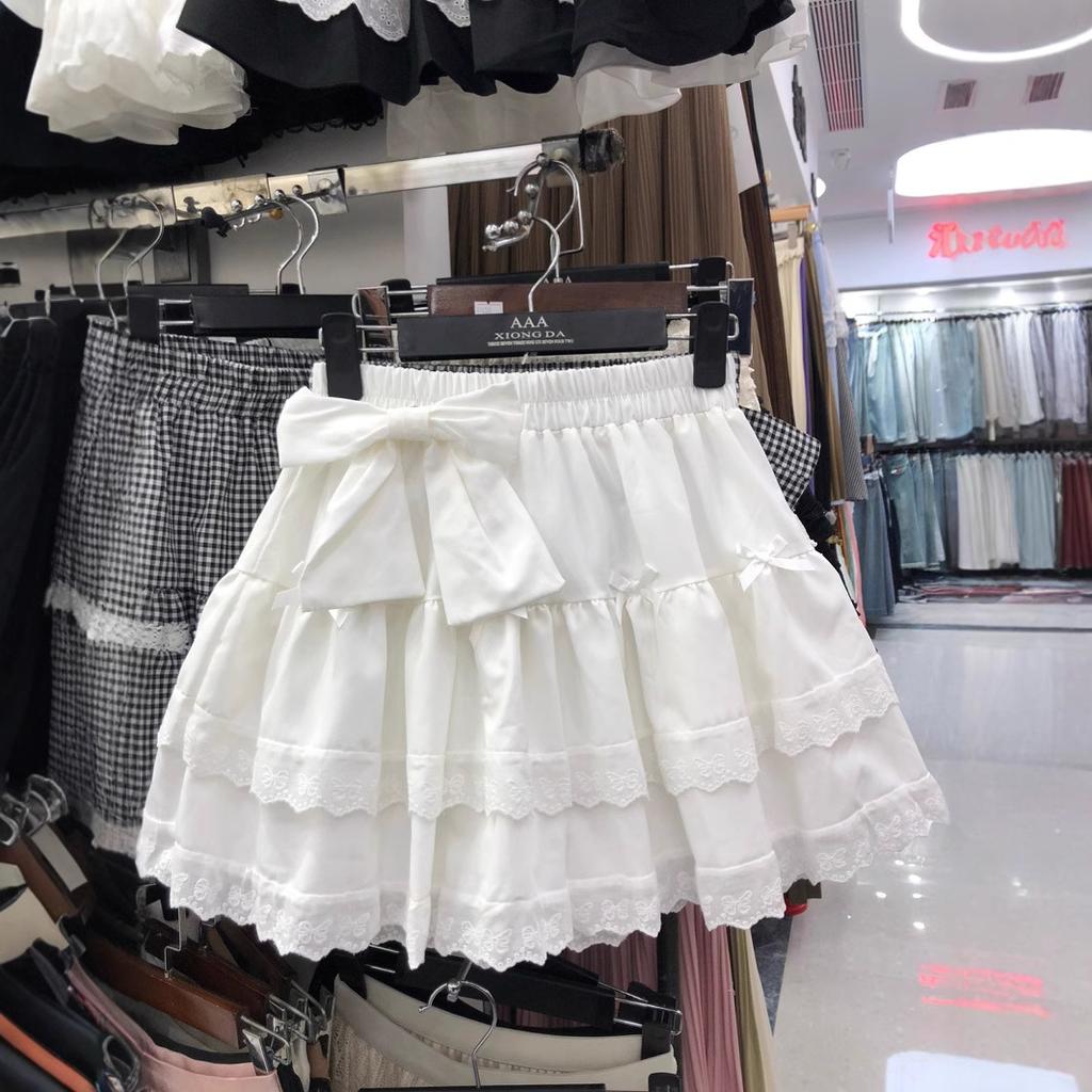 French sweet age-reducing pleated A-shaped skirt women's spring high-waisted thin tutu skirt short skirt