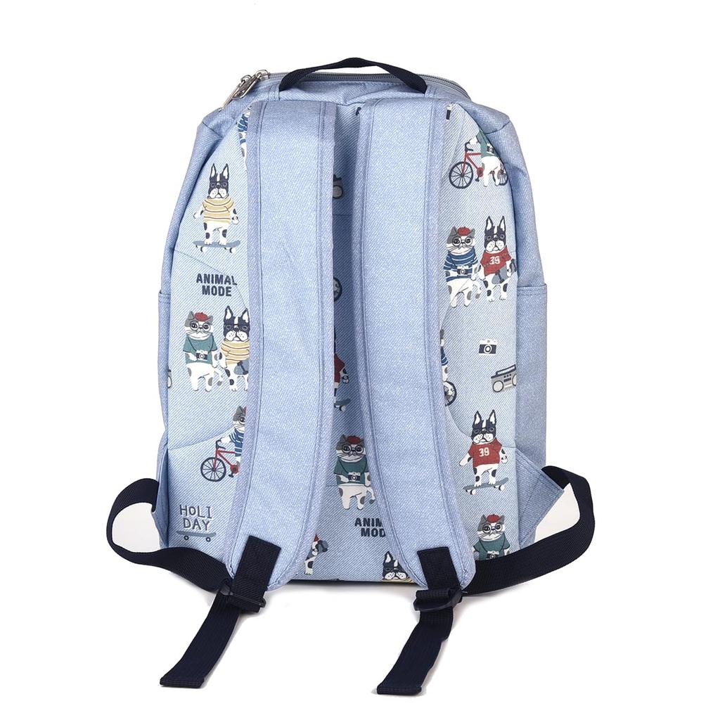 Kusguru Japan Damen Tier Mode Rucksack, 258046, Sax, Mittel