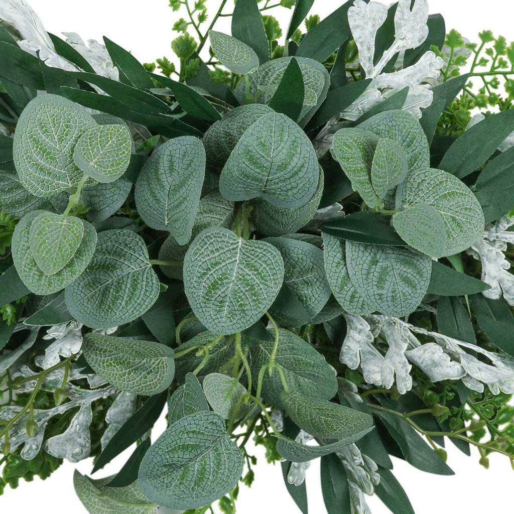 M-Modern-Greenery Swag Artificial Front Door Wreath Hanging Eucalyptus Leaves Garland For Home Window Wall Wedding Arch Decor