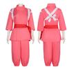 Costume de Cosplay Anime Japonais Vêtements Traditionnels Uniforme Haut à Manches Larges Pantalon Et Ceinture Décorative Costume d'Halloween pour Adultes