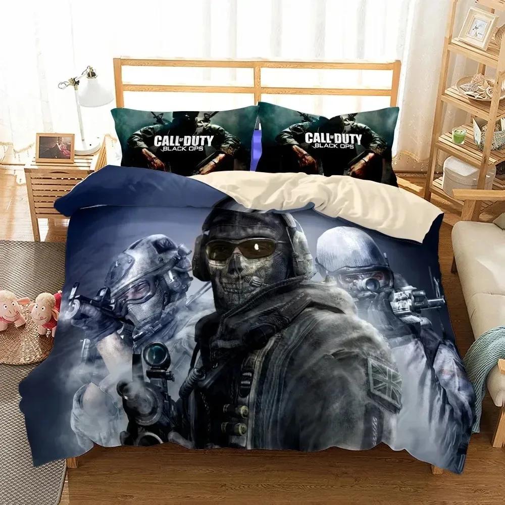 New 3D Print Call-of-duty Bedding Set Single Twin Full Queen King Size Game Shooting Bed Set Adult Kid Bedroom Duvet Cover Sets