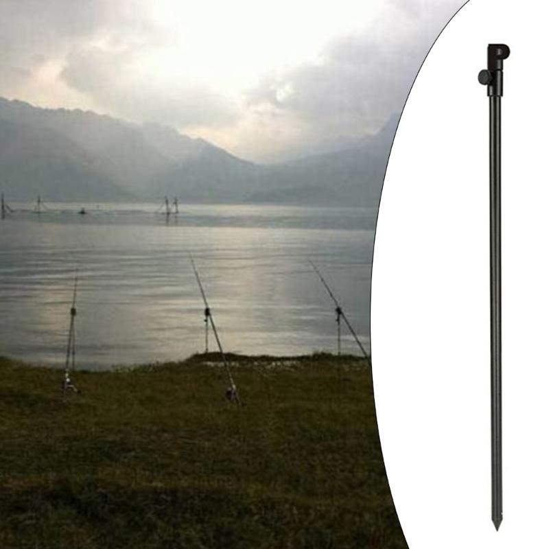Lightweight Aluminium Insert Fishing Ground Rod Fishing Banks Stick Adjusted Plug Insert Ground Fishing Rod Stand Holder