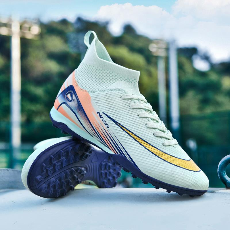 Football shoes new outdoor sports AG long nails TF broken nails competition training grass football shoes factory 2025