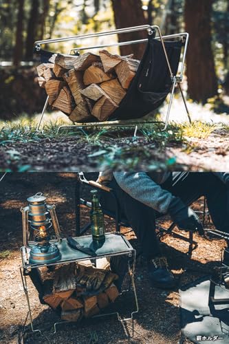 TOKYO CRAFTS Cord Unit Top Board, Shelf, Rack, Storage, Expandable, Camping, Bonfire Table, Stainless Steel, Foldable