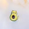 Blucome Cute Cartoon Avocado Cat Anime Brooches for Women Men Collar Hijab Pins