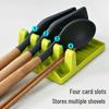 Multi-Function Kitchen Spatula & Pot Lid Holder for Countertop and Chopping Board Storage