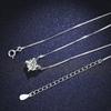 Collana con diamanti in argento sterling 925 di colore D VVS1 Collana con ciondolo in moissanite Gioielli da sposa per regalo per donne e ragazze