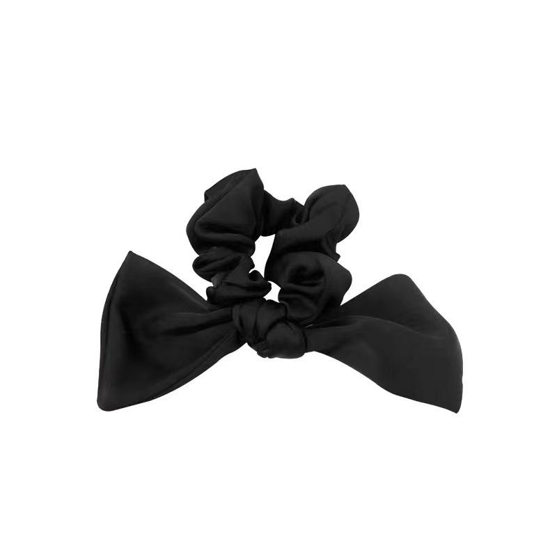 1piece Cute Bowknot Scrunchies Headwear for Women Girls Korea Elastic Ponytail Hair Band Black Brown Coffee Hair Accessories