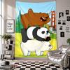 Wall TapestryBear Art Hanging Cloth Decorative Background Cover for Room Decoration
