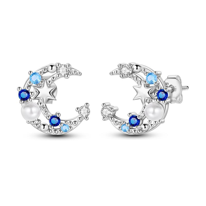 2025 New 925 Sterling copper Hoop Earrings Flowers Zircon Drop Earrings Stud For Woman Fine Birthday Wedding Party Zircon Gifts