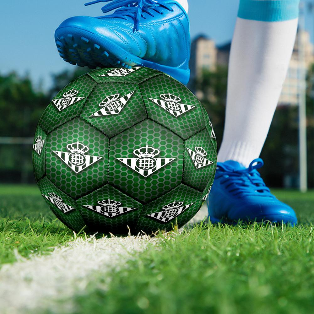 Football Betis Crest Design Size 5 Soccer Balls, Anti-Slip, Protective Football, Outdoor Sport, a Unique Gift Suitable for him/her, Birthdays