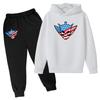 Children's Sports Outfit Brand - Hoodie + Pants Featuring Kodiroz Anime Patterns Suitable for Boys and Girls Aged 3 To 13to Wear