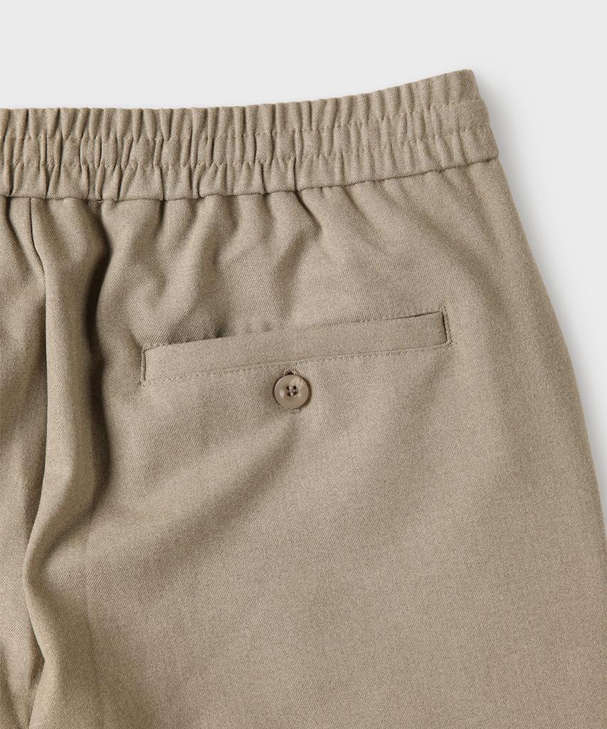 PANICALE Beige Drawstring Elastic Slacks