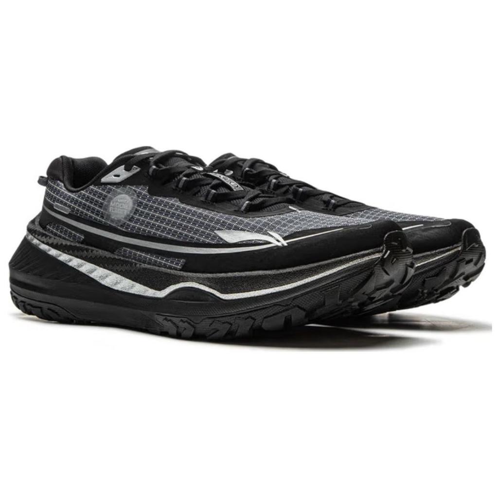 New LiNing Di Lu V2 Cushioning Anti Slip And Wear Resistant Rebound Low Top Trail Running Shoes Men's Black ARNU009-5