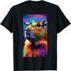 Pop-Art Portrait Capybara Animal Cartoon Comic T-Shirt