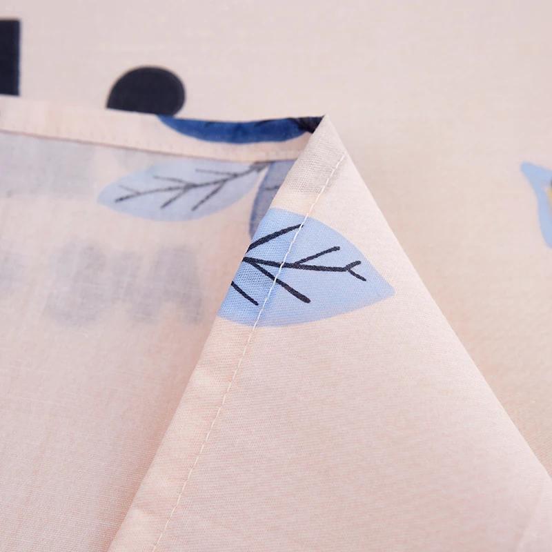 Pink Floral Bed Sheet Set Soft Cotton 4 Pieces Queen Botanical Bed Set, 8 Inch Deep Pocket Fitted Sheet, Flat Sheet, Pillowcases