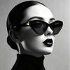 Fashion cat eye frame adult sunglasses travel sunscreen UV protection beach sunshade goggles sunglasses