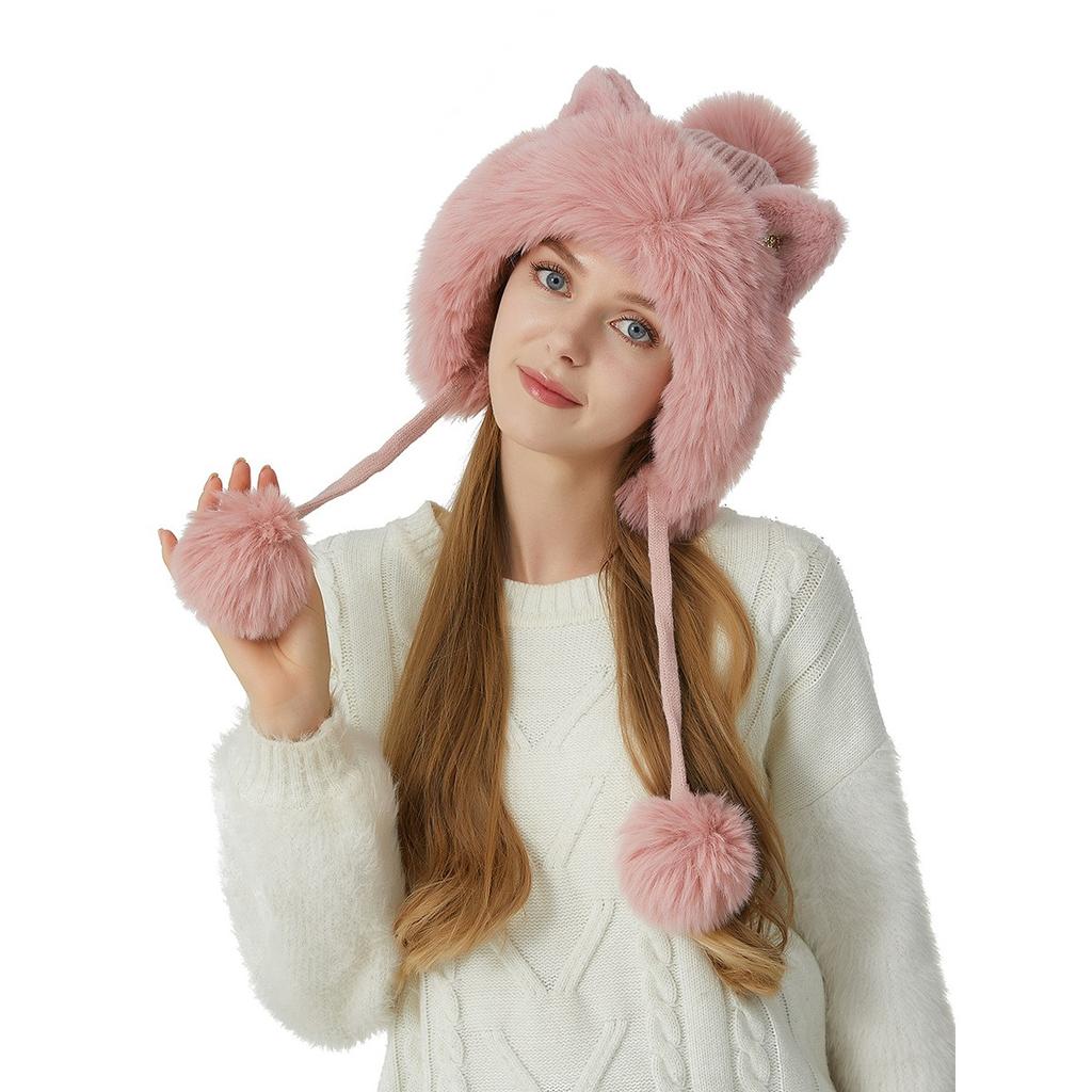 Velvet, Thickened Hat, Knitted Hat, Woolen Hat, Warm Hair, Ear Protection Hat