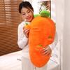 Cute Carrot Plush Toy Pull Up Carrots Doll Stuffed Soft Simulation Carrot Throw Pillow Cushion Kids Toys Children's Training Toy