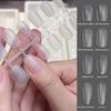 240Pcs/Set DIY Acrylic Fake Nails Double-sided Frosted Pre-Shape Square Long Nail Extensions Tips