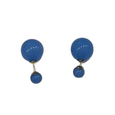 Orecchini a Sfera Rotonda Bifacciali Per Donna Lusso Leggero Dolci Versatili Colore Fresco Borchie per Orecchie Accessori Gioiello Unici