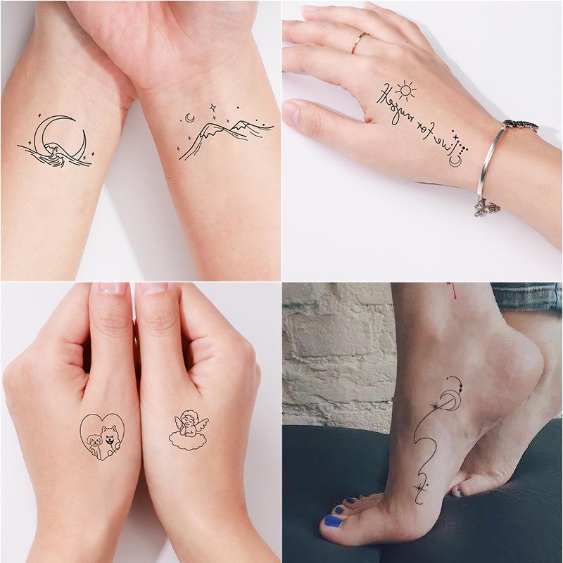 Cartoon Tattoo Sticker Waterproof Small Fresh Children Cute Tattoo Sticker Temporary Tattoo
