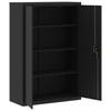 Filing Cabinet Black 90 x 40 x 140 cm Steel