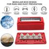 300A 48V DC Busbar Box 4/12 Terminal M10/M6 Studs Bus Bar Power Distribution Block Bus Bar for Car RV Truck Marine Boat Vehicles
