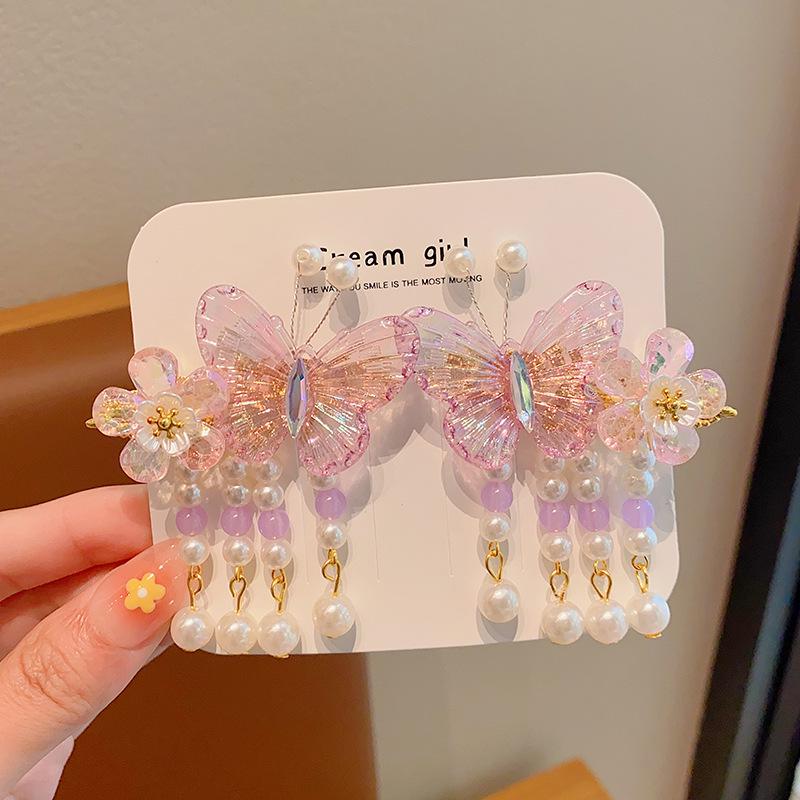 Ancient Style Tassel Hanfu Hair Accessories for Women & Girls - Chinese Princess Hair Clips