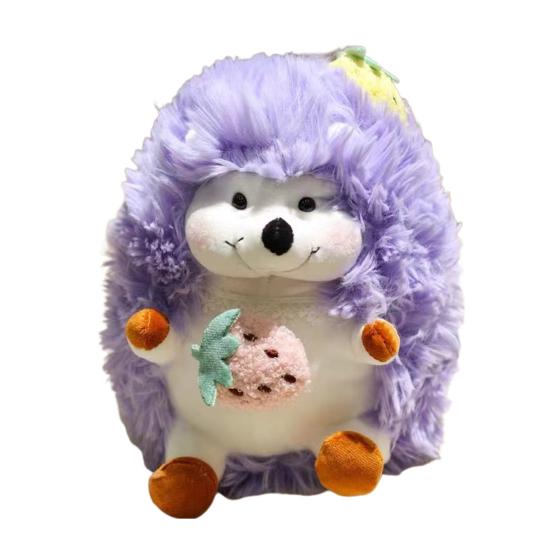 

Фруктовый ежик плюшевая игрушка клубника ананас животное плюшевая домашняя мягкая кукла подушка диван офис спальня диван украшение фиолетовый