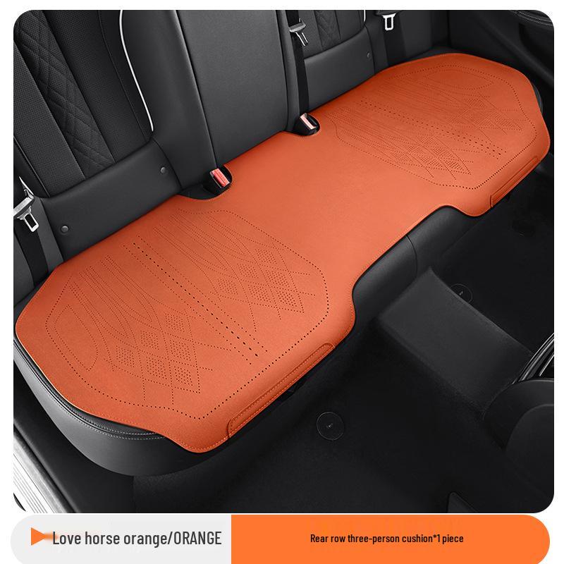 Universelles ultradünnes atmungsaktives Wildleder-Autositzkissen-Set für alle Jahreszeiten