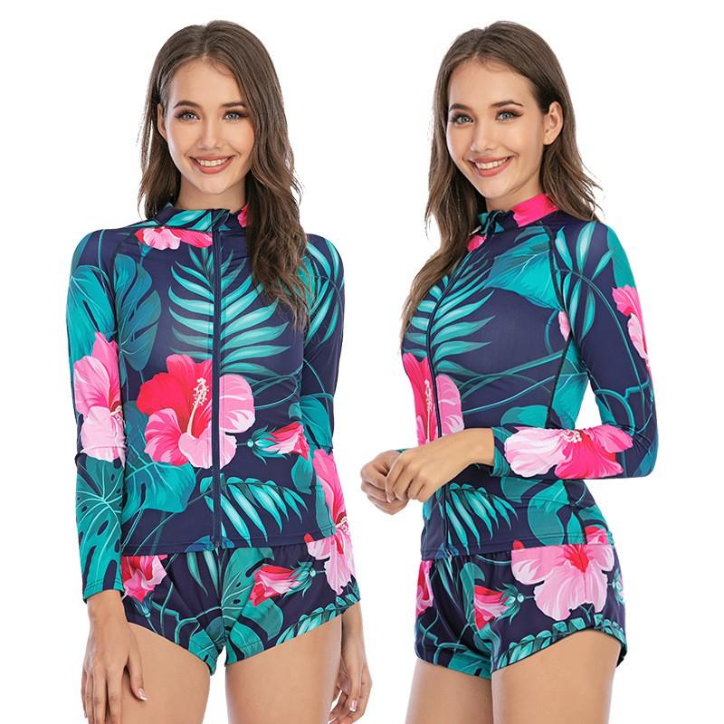 Damen bedruckte schnelltrocknende Boardshorts Badebekleidung Strandurlaub Pool Schwimmen Wassersport