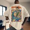 2025 Japanisch Retro Dragon Ball Super Saiyan Cartoon Animation Druck Kurzarm Personalisiert Locker Design T-Shirt