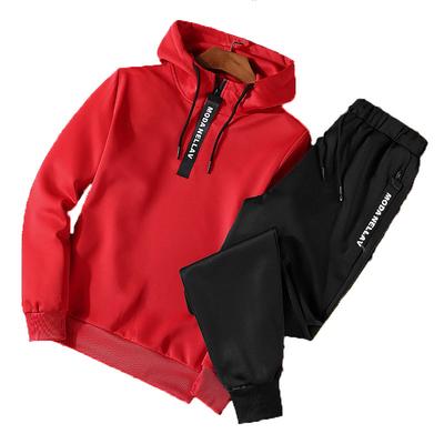 Men Tracksuit Spring Autumn Hoodies+Pant Sporting Two Piece Set Sweatshirt Sportswear Men Clothing