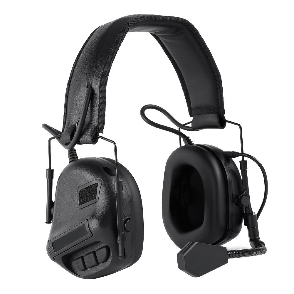 5th Gen Chip Tactical Headset HD-09 Over-Ear Pickup Noise Cancelling Headphones ABS+Sound Insulation Cotton Outdoor Shooting Hunting Military