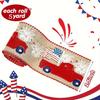 Stylish Independence Day Themed Ribbon Pack Featuring Four Distinctive Patterns For Diy Projects