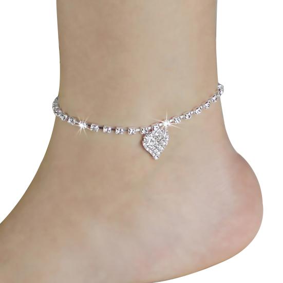 Anklet Five-pointed Star Pendant Adjustable Jewelry Rhinestone Inlaid Foot Chain for Women