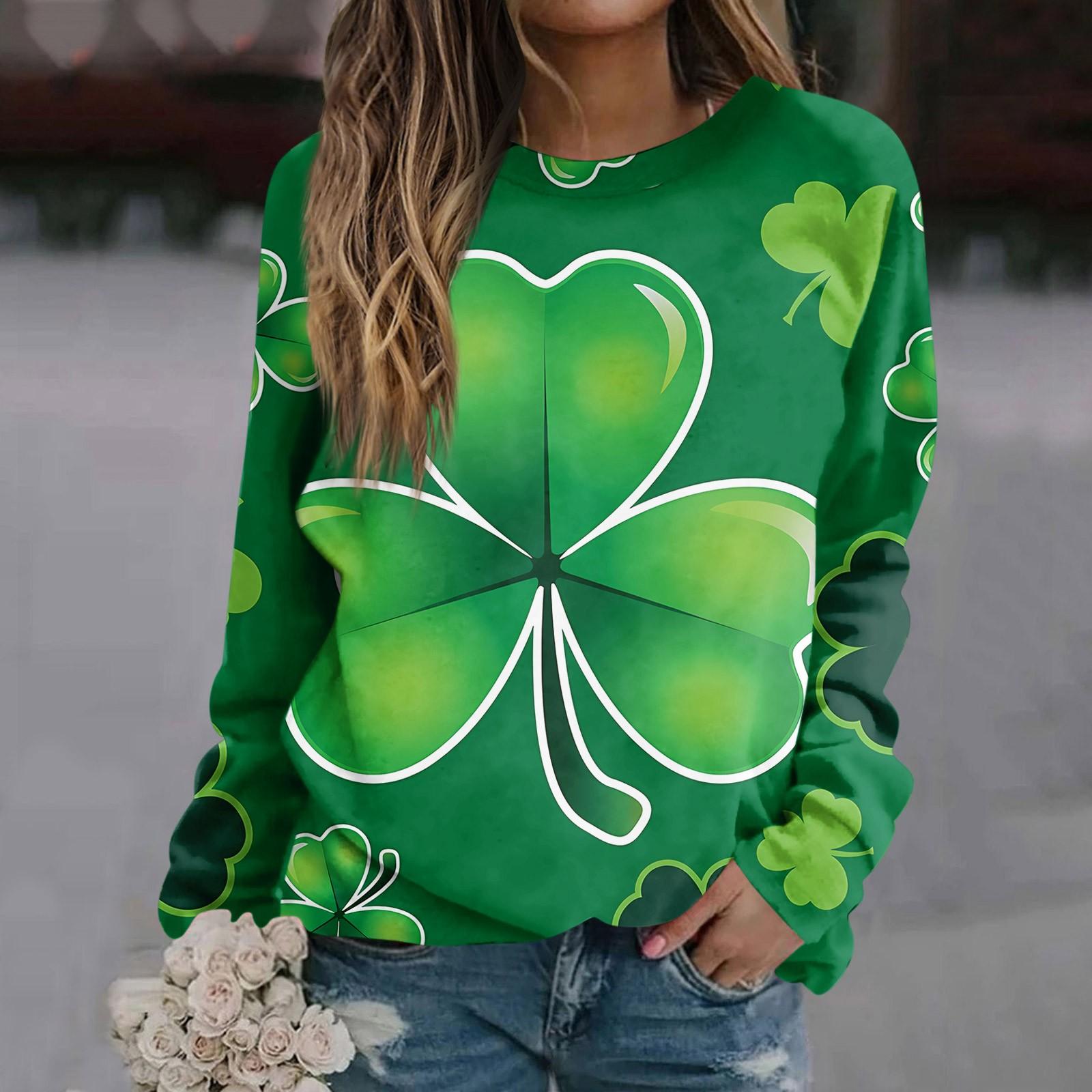 

Женский модный повседневный свитер с круглым вырезом и длинными рукавами с принтом L