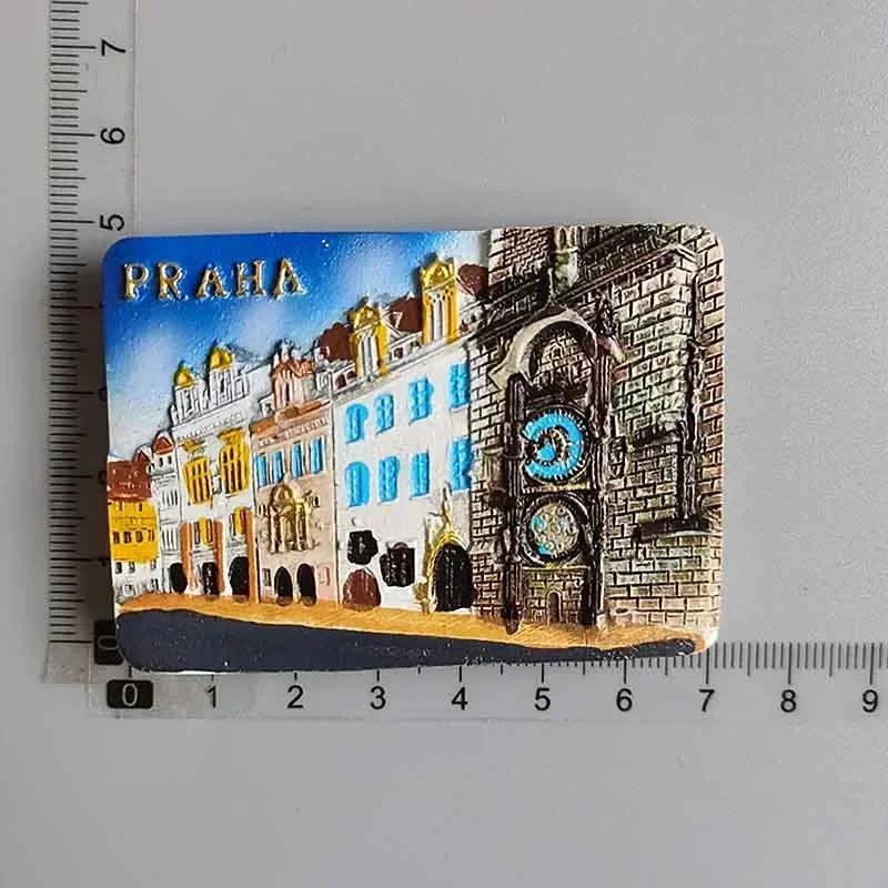 Magneți de frigider Republica Cehă Praga punct de reper clădire suvenir turistic autocolant magnetic frigider colecție de decorațiuni interioare cadou