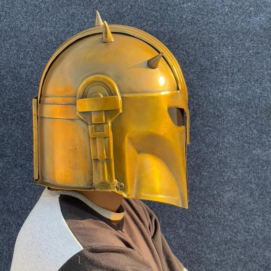 Helmet Beskar  Steel Helmet The Ultimate  Cosplay Star Wars Series Prop, Display, Replica, LARP