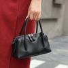 Vintage Weiches Rindsleder Top-Griff Schultertasche Echte Leder Handtaschen für Damen Lässige Crossbody-Tasche für Pendeln Einkaufen