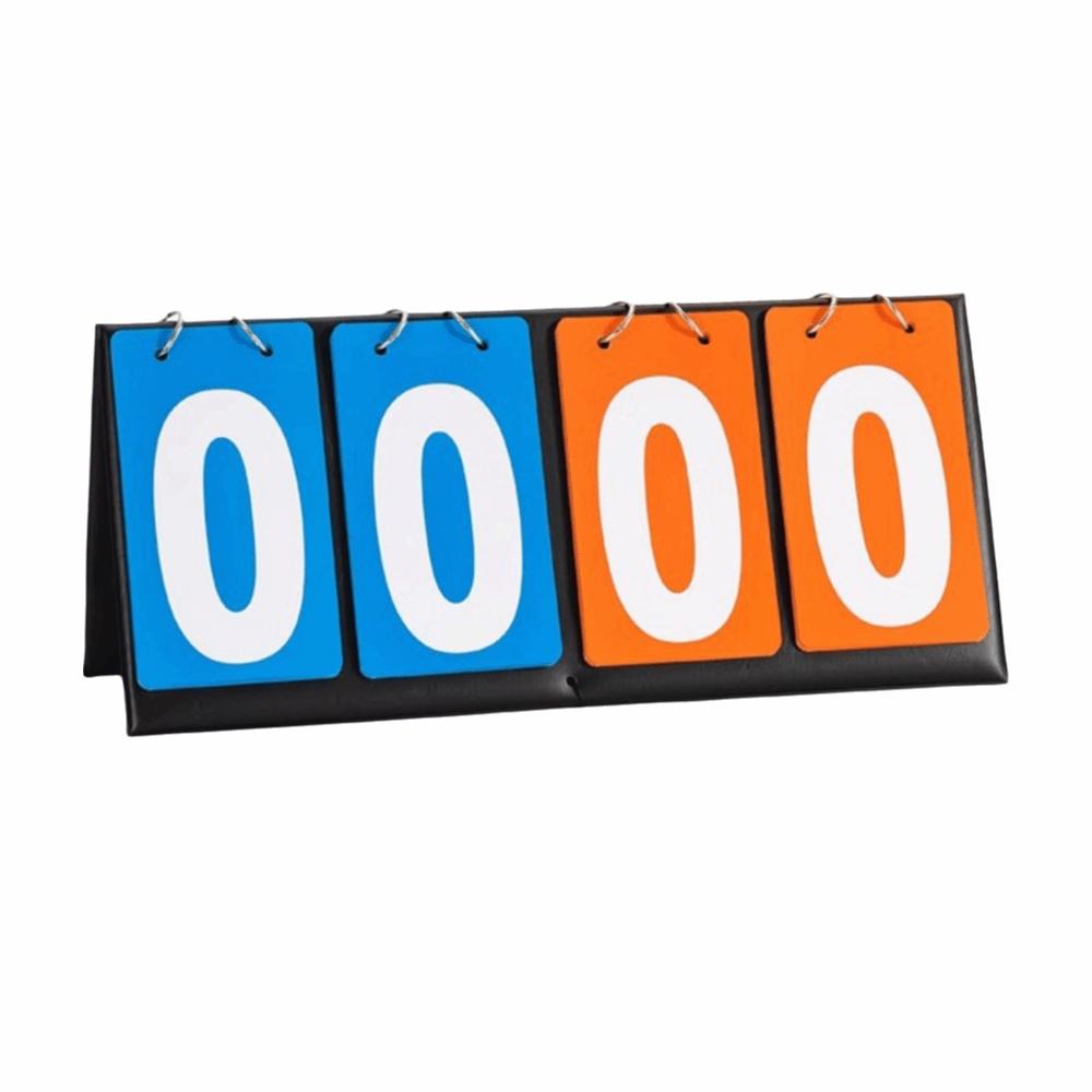2/3/4/6-stellige Multisport-Spiel-Anzeigetafel Leder Tisch-Spielstandhalter Fußballspiele