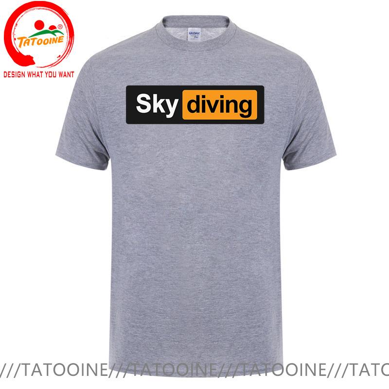 Funny Sky Diving Tshirt Skydiving T Shirt Unisex Sky Diver Diving Tee Shirt Oversized S6xl Tshirt Risky Extreme Sports Clothing
