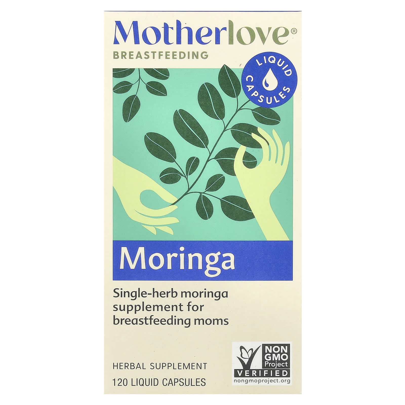

Breastfeeding, Moringa, Liquid Capsules 120 (579Mg per capsule)