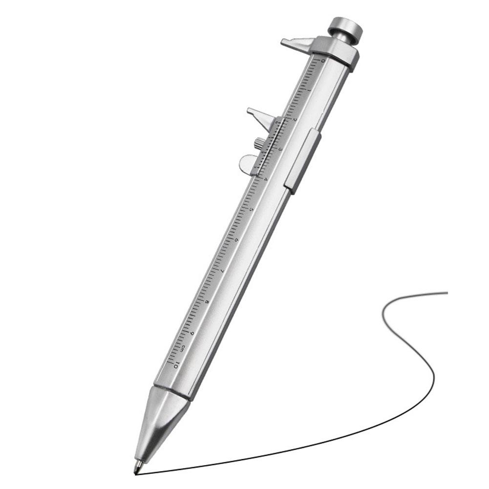 Multifunction Vernier 2 in 1 Caliper Type Ballpoint Pen Precise Measurement Range Bullet-tip Design Best Gifts for Kids Children