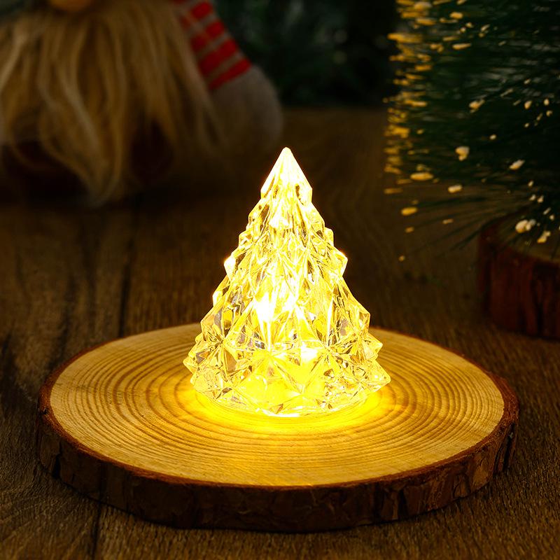 Iceberg Christmas Night Light: Romantic Bedside Lamp & Electronic Candle Ornament for Holiday Atmosphere