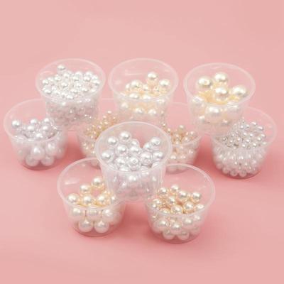 Perle finte in ABS lucido per la creazione di gioielli fai-da-te, perfette per accessori per collane. Fatto a mano senza fori.
